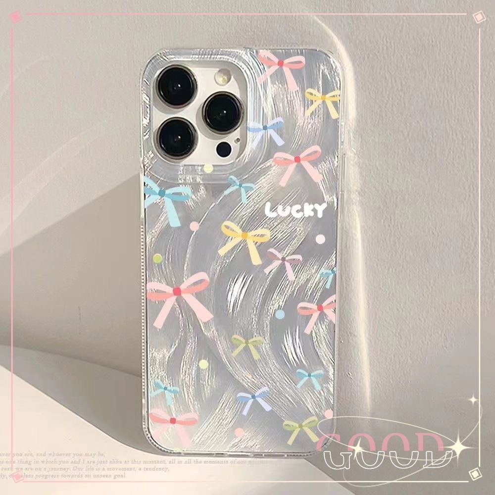 GOOD จากประเทศไทย เคส ไอโฟน ขนนกสีเงิน อ่อนนุ่ม TPU สำหรับ iPhone 11 16 12 14 13 Pro Max 14/15PLUSดินสอสี ผีเสื้อ