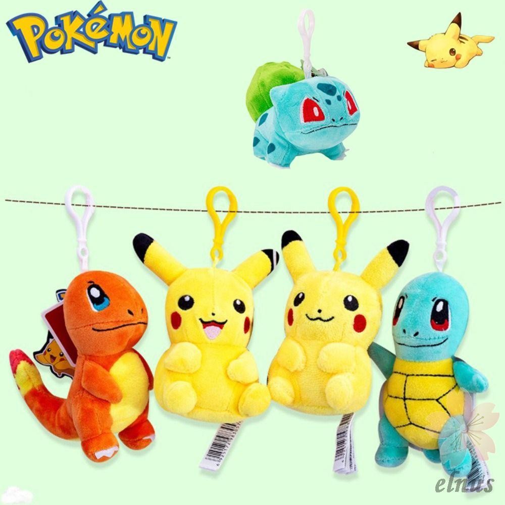 ELNUS Pikachu ตุ๊กตาพวงกุญแจ,อะนิเมะรูป Pikachu Action Figure, Kawaii ตุ๊กตา KeyChain ตุ๊กตาตุ๊กตา P