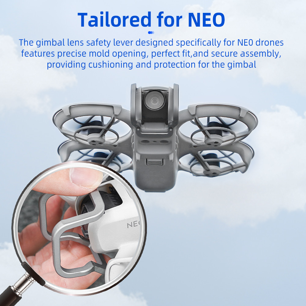 เหมาะสําหรับกันชนอลูมิเนียมอัลลอยด์เลนส์ DJI Neo, อุปกรณ์เสริมขายึดเลนส์ป้องกันกล้องการบิน