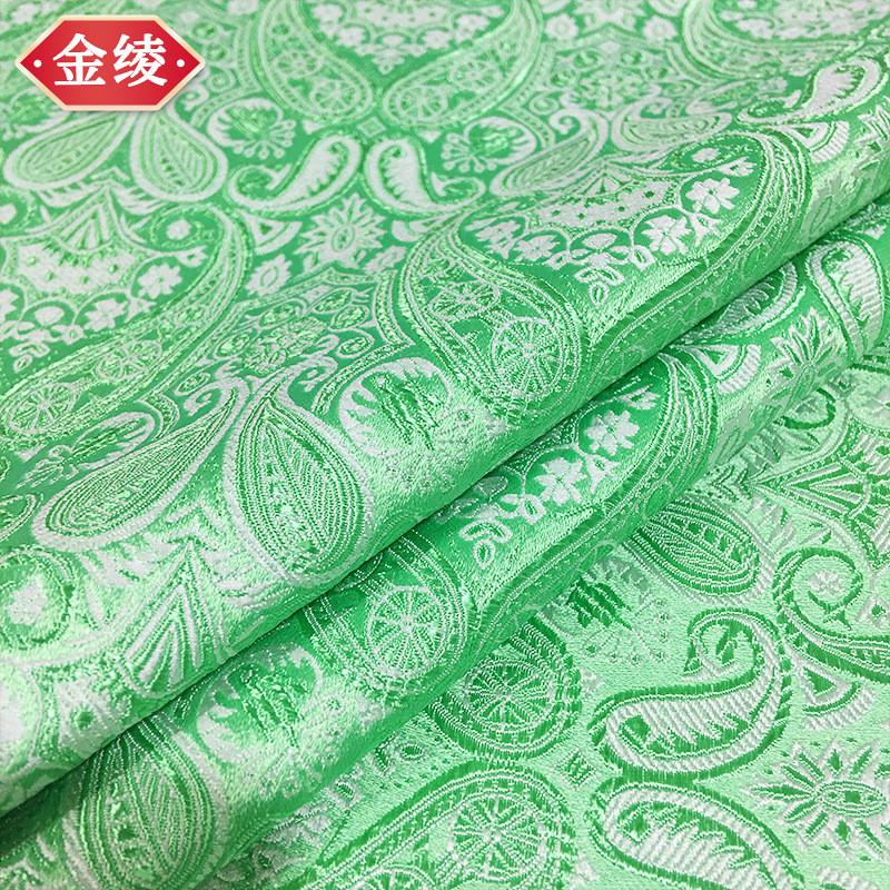 Pipa มะม่วงหิมพานต์ดอกไม้ผ้า jacquard ผ้าไหมเสื้อผ้าผ้า Tang ชุด cheongsam ผ้าเครื่องแต่งกายชาติพันธ