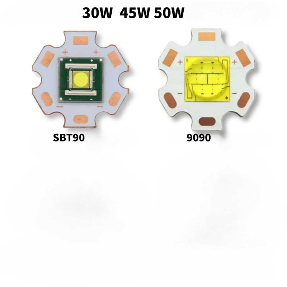 ลูกปัดชิป LED 9090 STB90 เลเซอร์ LED พลังงานสูง 30w 45w 50w สําหรับไฟฉายสปอตไลท์