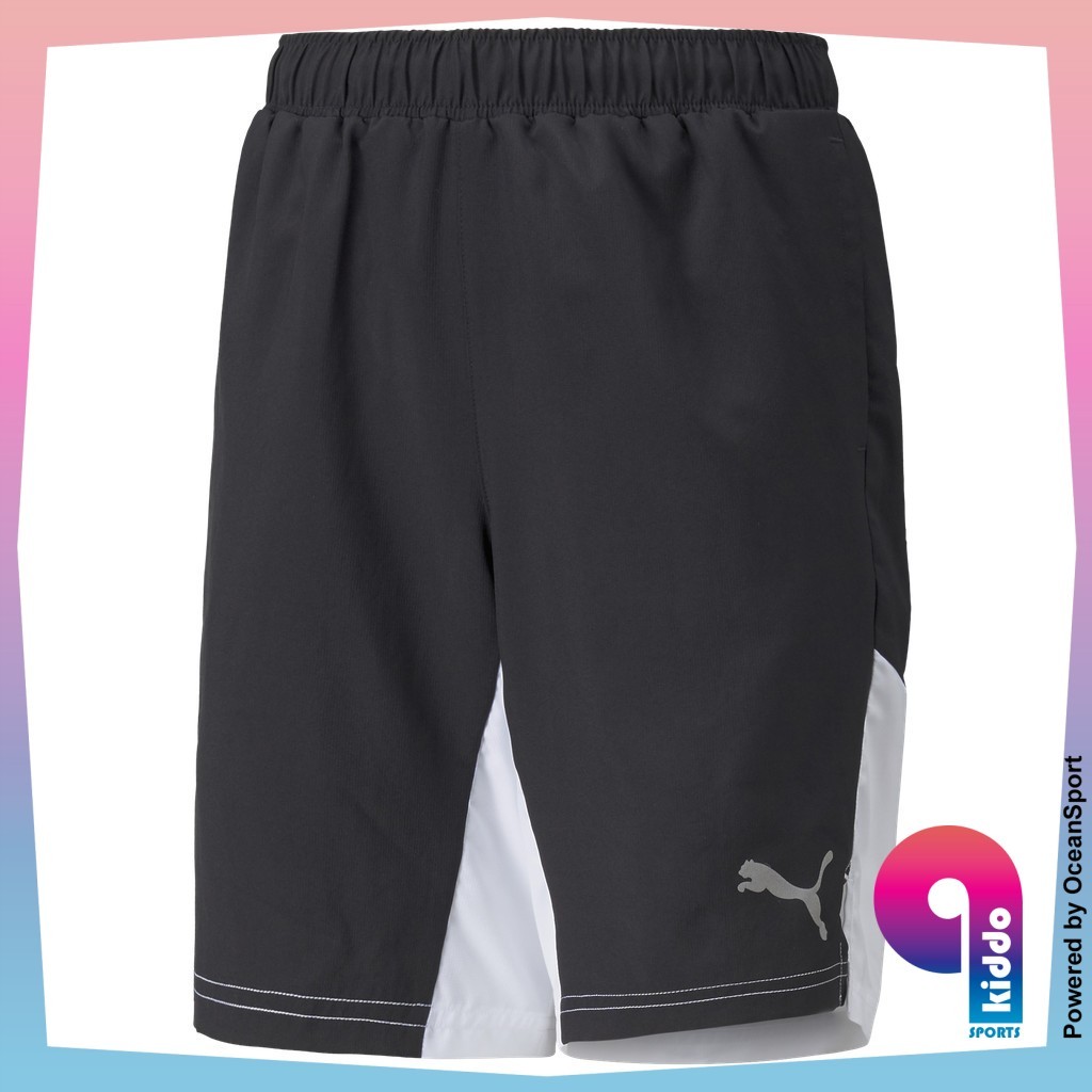 PUMA Kids Active Sport กางเกงขาสั้นทอ B Puma Black (58922501)