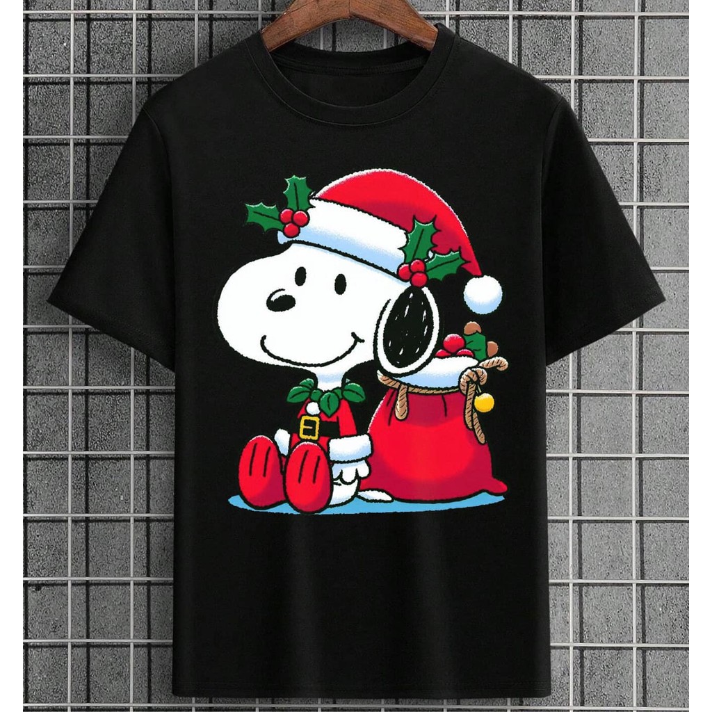 🎈🎀Fun Christmas T-shirt SNOOPY Gift T-shirt 22 Unisex ไซส์ S-5XLS-5XL