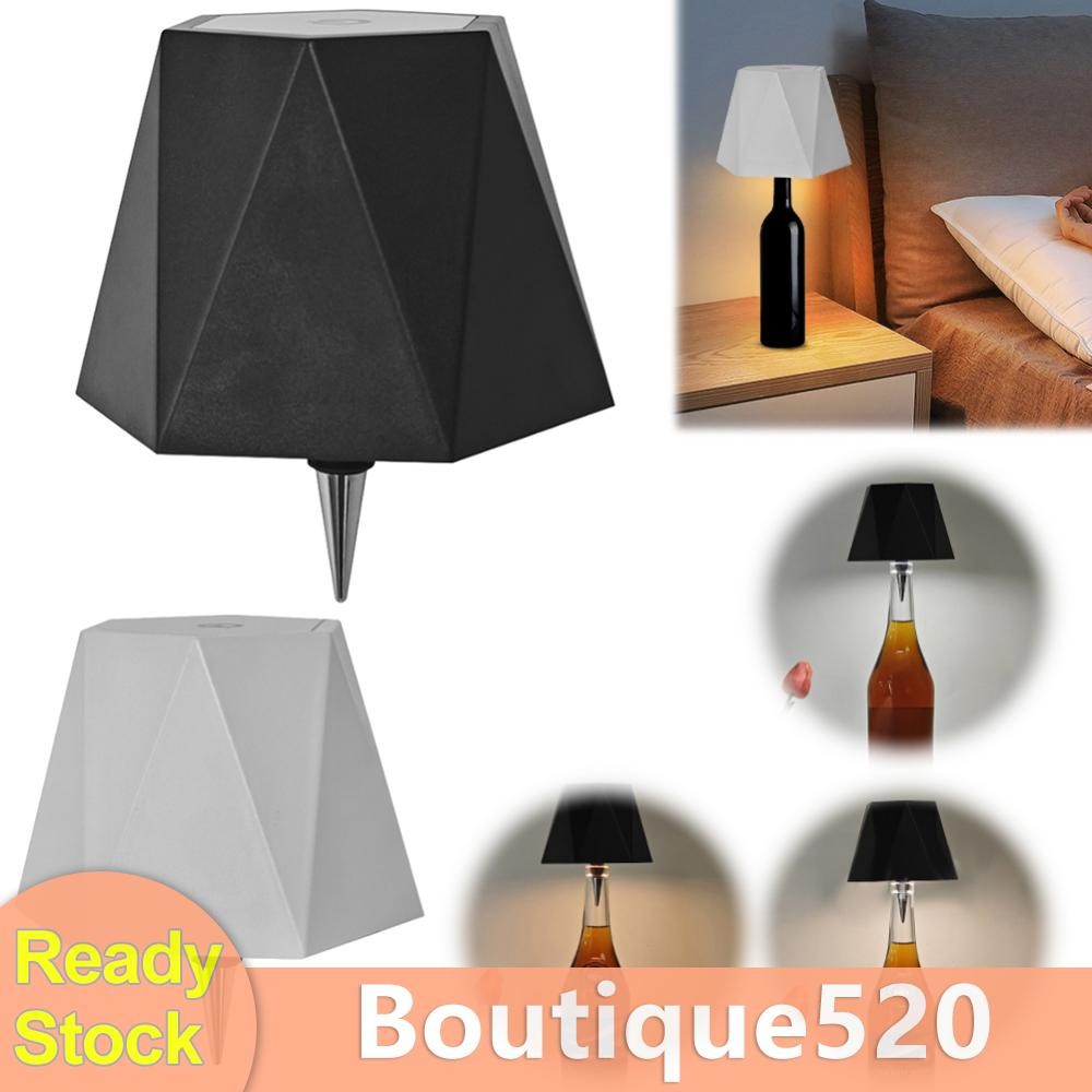 C# LED ขวดไวน์โคมไฟ 3 สี Touch Control USB ชาร์จโคมไฟสําหรับ Bar Cafe Ho [boutique520.th]