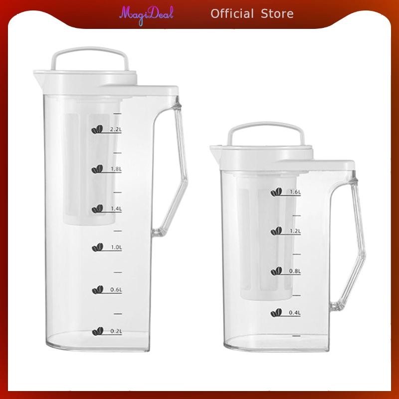 Magideal Cold Brewer Iced Coffee Brewer Cold Brew Coffee Pot เครื่องชงกาแฟสกัดเย็นสําหรับร้านอาหารในครัวเรือนเครื่องดื่มตู้เย็น