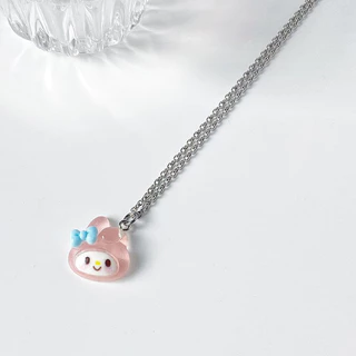การ์ตูนน่ารักสร้อยคอ Cinnamoroll นักเรียนแฟนคู่หวานเครื่องประดับจี้