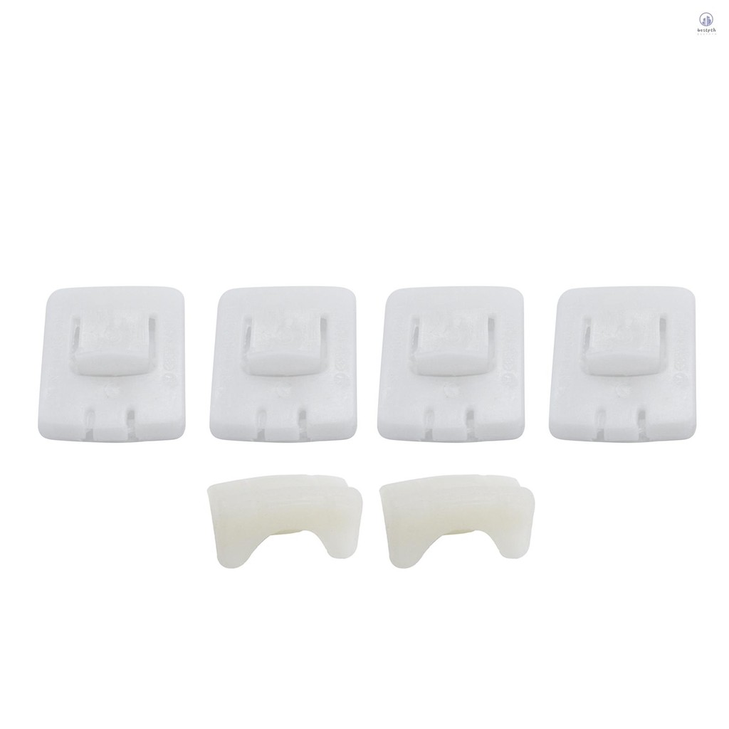 6pcs ที่นั่งคลิป Runner ท่องเที่ยวชุดเข็มขัดนิรภัย Runner คลิปที่นั่งท่องเที่ยว Slider สําหรับ VW Golf MK1 MK2 MK3 Corrado Scirocco