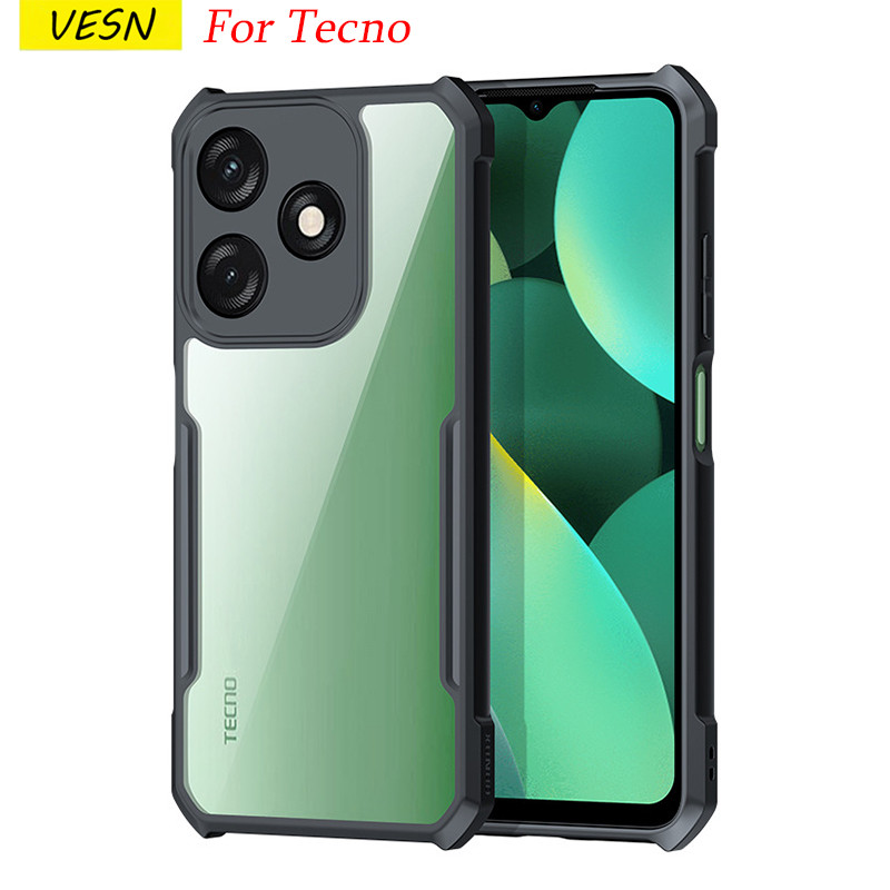 เลนส์กล้องหุ้มเกราะอะคริลิคใสป้องกันกรณีโทรศัพท์สำหรับ Tecno Pop 9 Pova Smart 6 5 Neo 3 2 Pro 4G 5G 2025