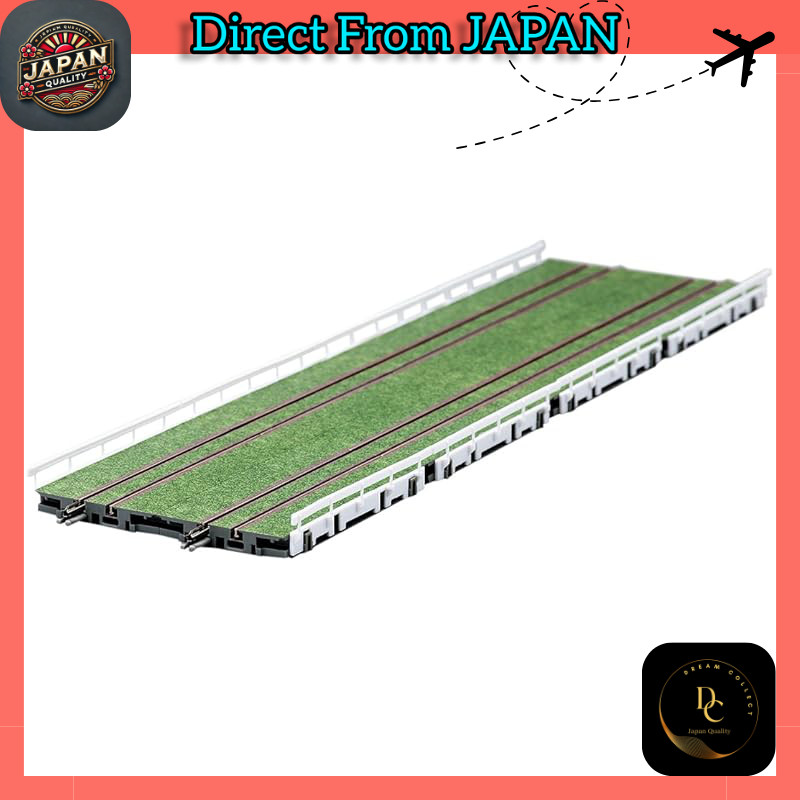 TOMIX N Scale Wide Tram Rail S70-WT-G F Green Track 8-Piece Set with Guard Rail 1789 Railway Model S