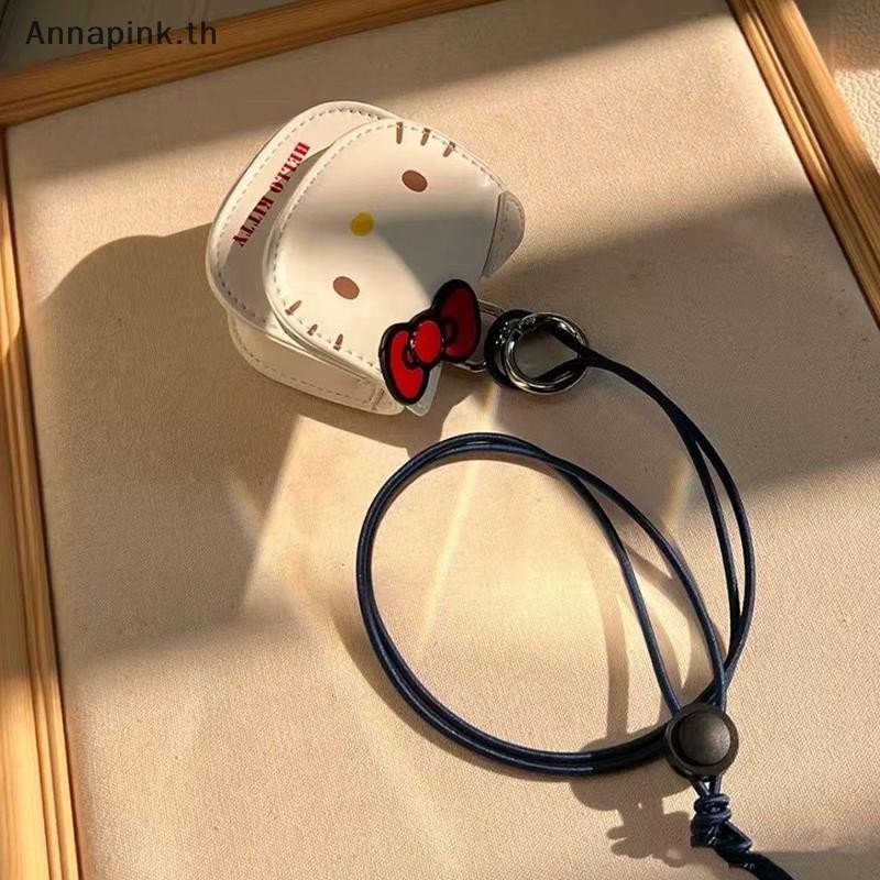 Ank Kawaii Hello Kitty กระเป๋าใส่เหรียญคอแขวนกระเป๋าสตางค์ขนาดเล็ก Sanrio KT Cat Crossbody หูฟังกระเป๋ากุญแจขนาดเล็กกระเป๋าสะพาย EN