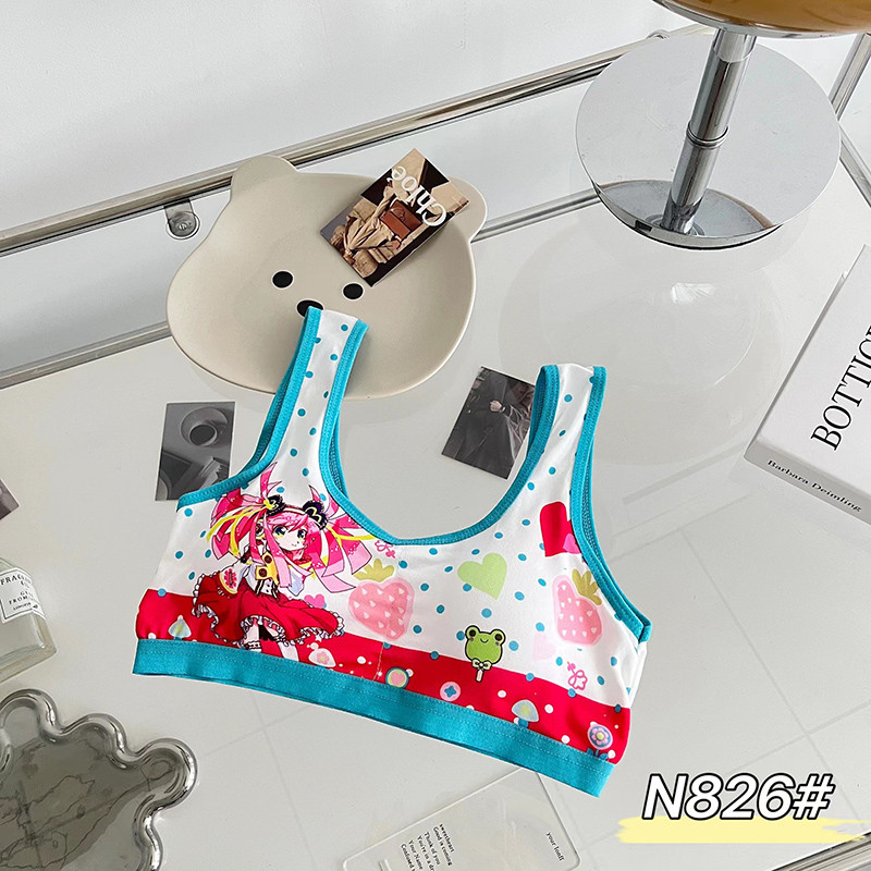 NK_HOME1 ชุดชั้นในเด็กอายุ ชุดชั้นในเด็กผู้หญิงบราฟองน้ำผ้านิ่มใส่สบาย 8-16 ปีรอบอก 20-34 นิ้ว sport bras NO.N826