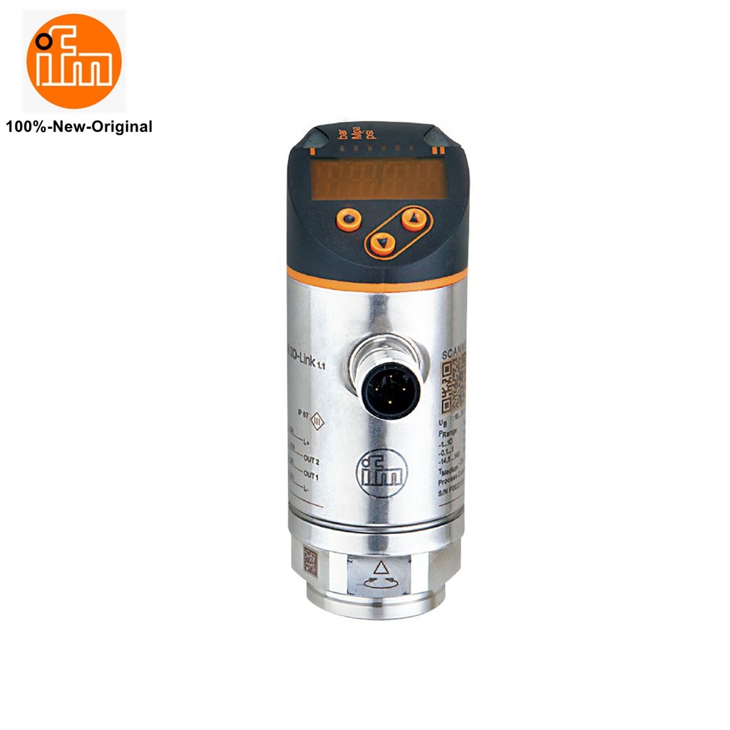 Ifm 100%-ใหม่ PN2070 PN2071 PN2092 PN2093 PN2094 PN2098 PN2097 PN2099 เซ็นเซอร์ความดันพร้อมจอแสดงผลเ