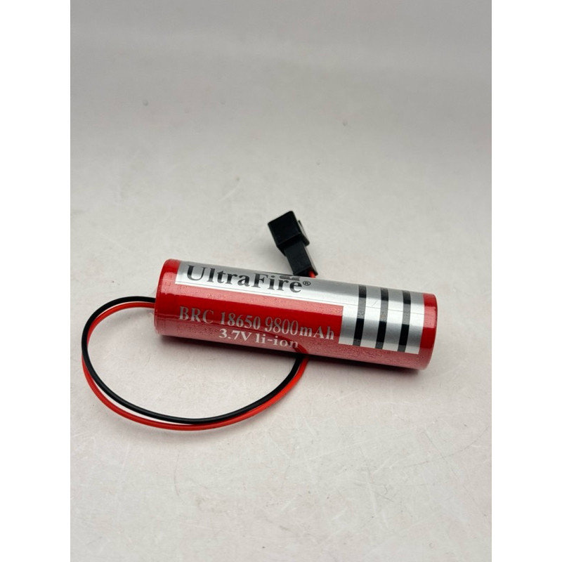แบตเตอรี่ลิเธียม BRC 18650  3.7V 9800mah ปลั๊กดำ battery 3.7v