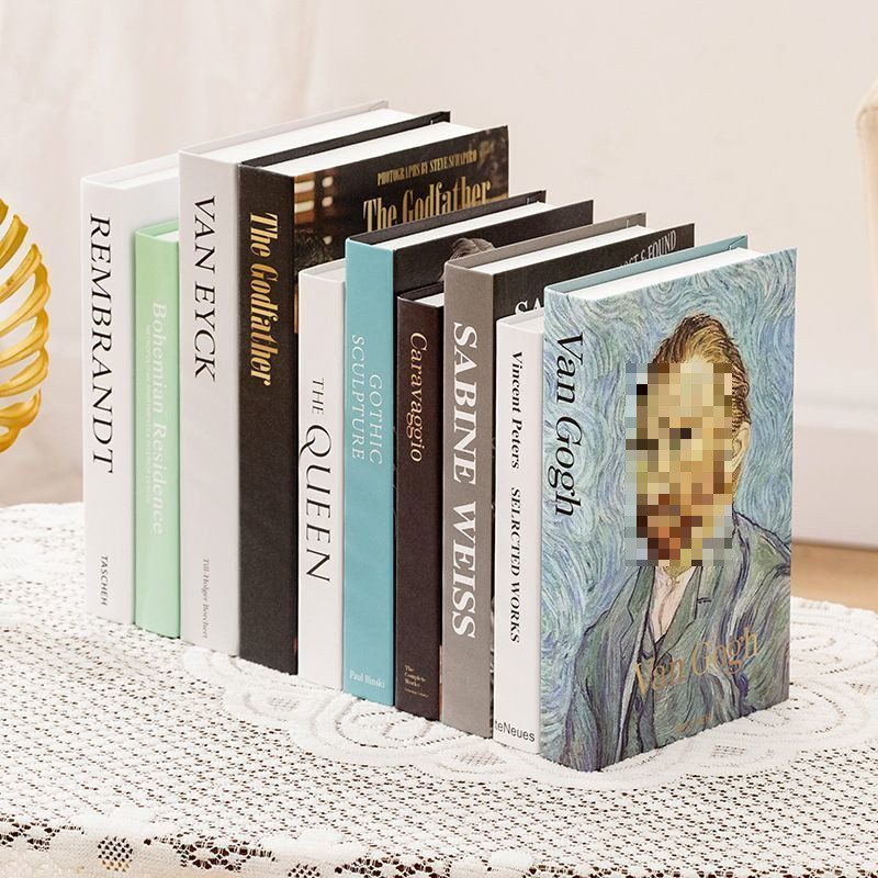 หนังสือปลอมตกแต่งสมัยใหม่แบบมินิมอล หนังสือจำลอง หนังสือจำลอง ร้านตกแต่งห้อง ชั้นวางหนังสือสร้างสรรค