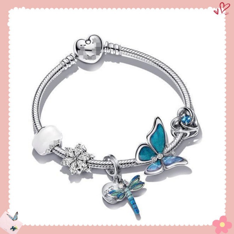 【SilverAura Pan】สร้อยข้อมือผีเสื้อ เงิน925แท้ ของขวัญวันเกิด แพ็คกล่องสวย ส่งฟรี