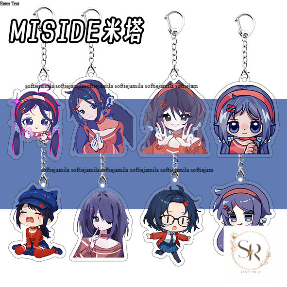 ✨ขายดี✨Miside miside Mita พวงกุญแจอะคริลิค สินค้าเกม ซิป Tran