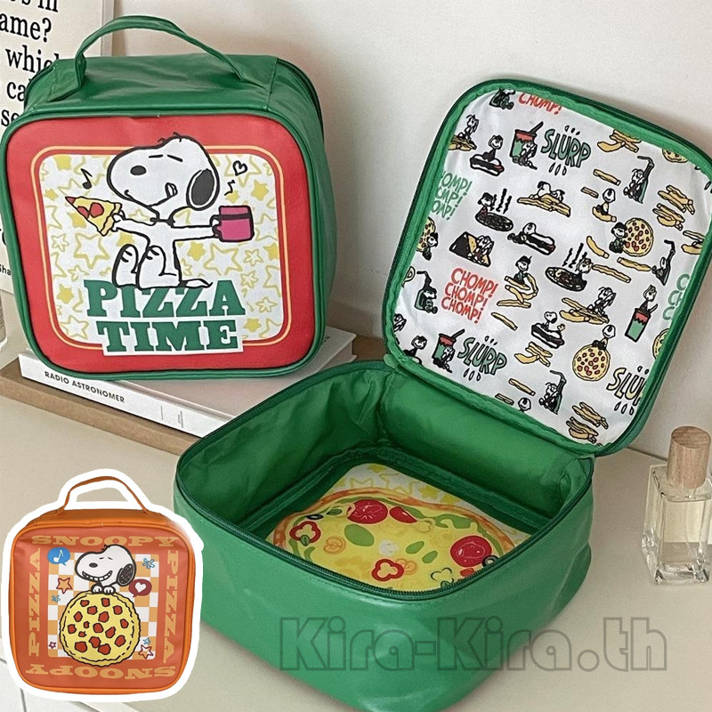 กระเป๋าเครื่องสําอาง Snoopy หนัง PU ความจุใหญ่ กันน้ํา น่ารัก พกพาสะดวก สําหรับผู้หญิง ของขวัญ