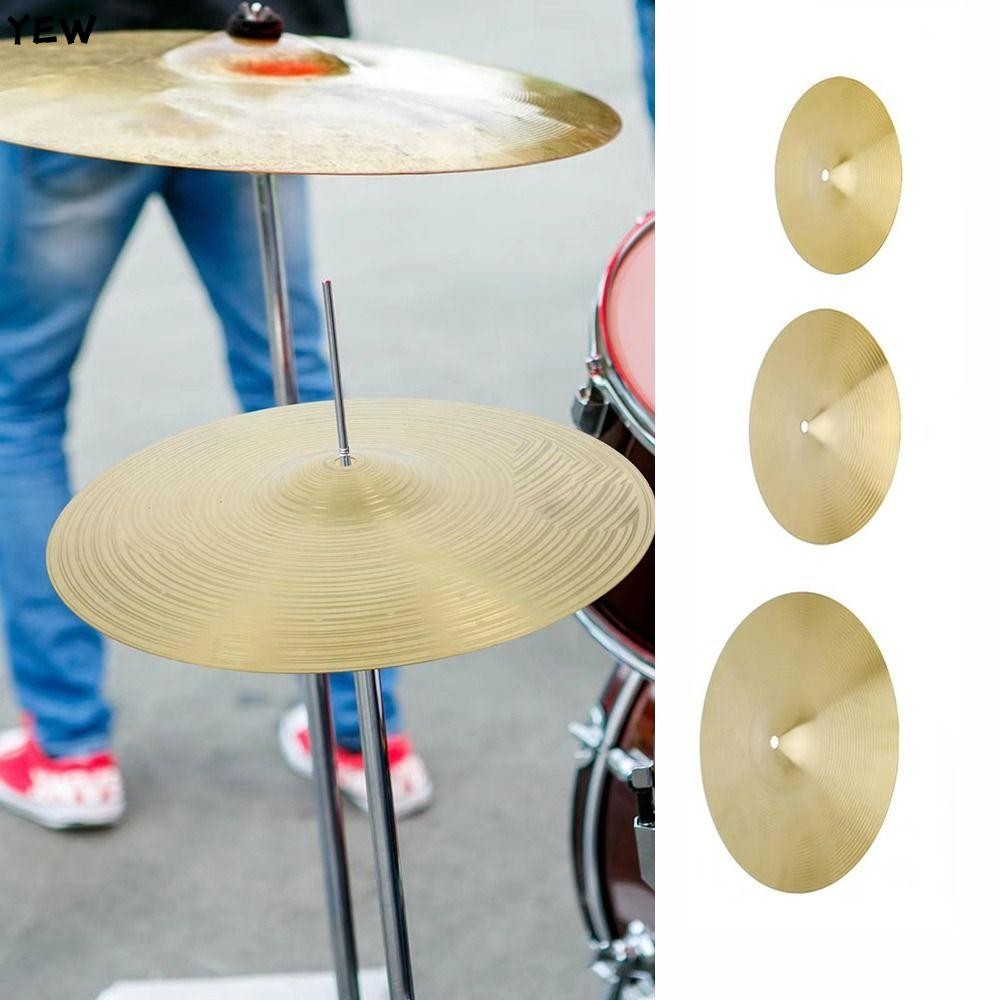 Yew กลองฉาบ, 6/8/10/12 นิ้วเครื่องเพอร์คัชชัน Splash Crash Hi-Hat Cymbal, คุณภาพสูงทองเหลืองกลองชุด Cymbal Jazz Drum Cymbal