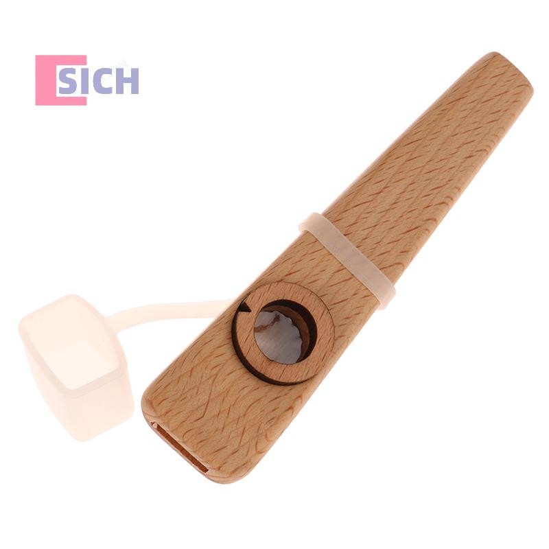 [Sich] 1 ชิ้นไม้ Kazoo Kazoo ขลุ่ยไม้ Apanment เริ่มต้นขลุ่ยง่ายง่ายต่อการเรียนรู้และเล่นเครื่องมือใ