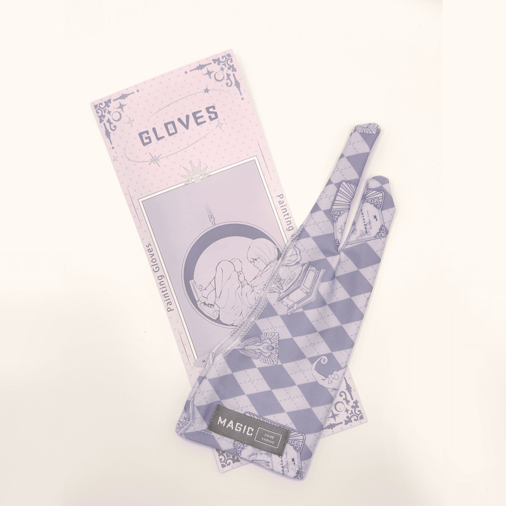 IPad น่ารัก 手套 防 hand Reten De De De Depor Shakage Beauty Artes二指平IPad วาดถุงมือน่ารัก สัมผัสต่อต้าน