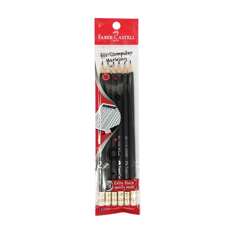 เฟเบอร์คาสเทลล์ ดินสอ2B 6ชิ้น Faber Castell 2B Pencil 6Pcs.