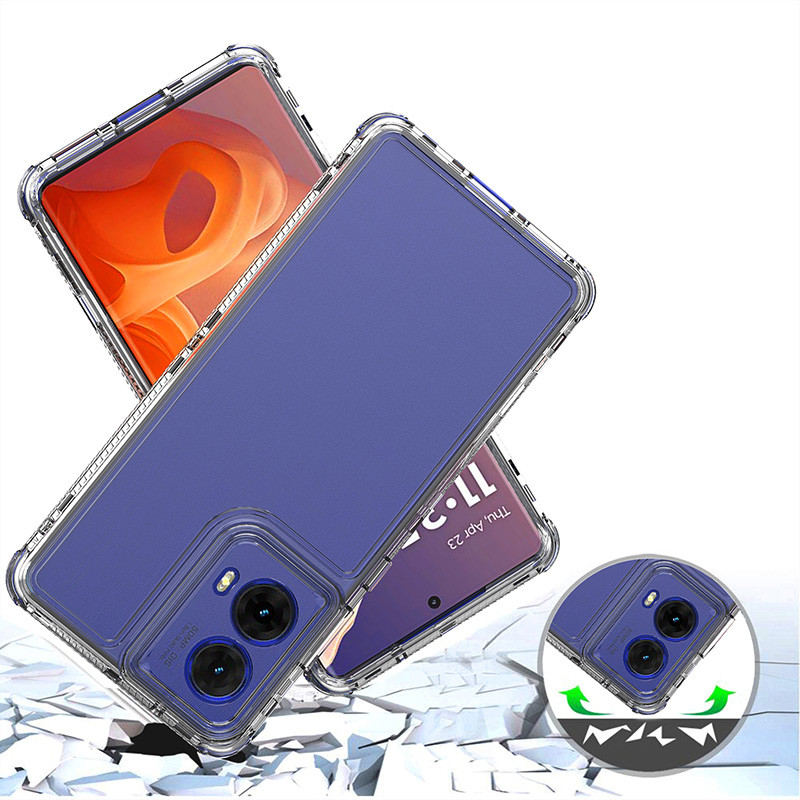 สําหรับ Motorola Moto G85 Luxury Hybrid อะคริลิคโปร่งใสเคสใส