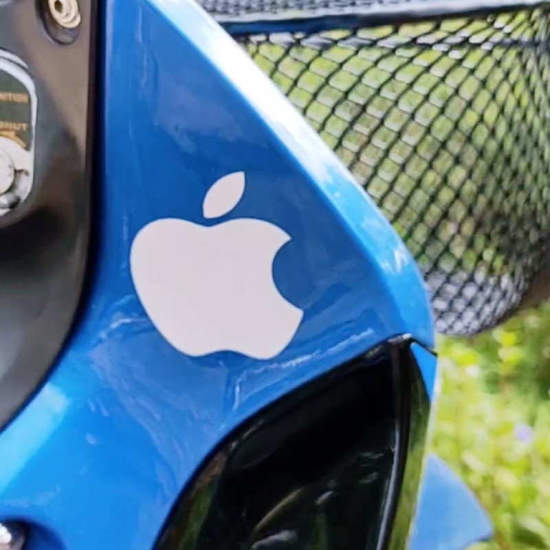 สติ๊กเกอร์ iPhone ขาย 12k สติ๊กเกอร์รถสติกเกอร์ Apple สติ๊กเกอร์ Racing สะท้อนแสง 3m กวน Word Wave 1