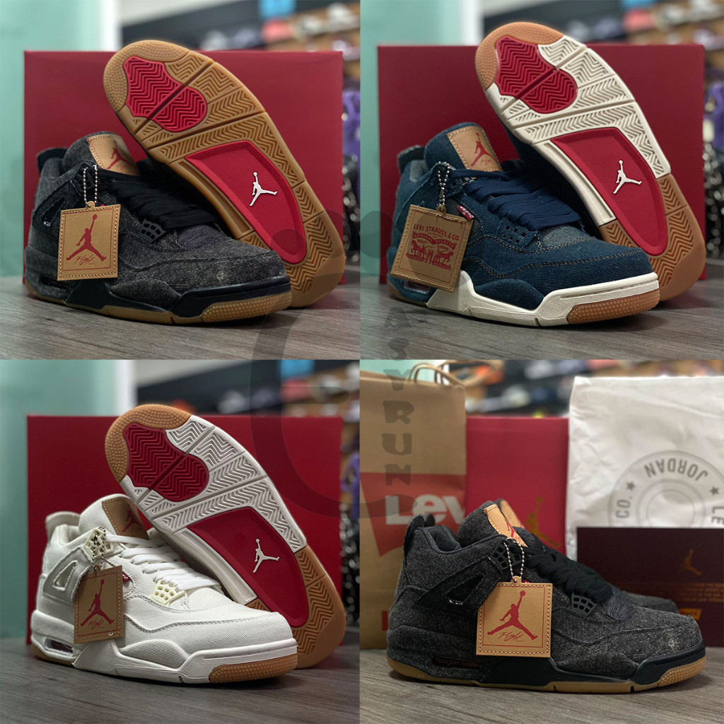 รองเท้าบาสเก็ตบอล UA แบบต่ำสำหรับผู้ชาย รองเท้าผ้าใบ 4 ยาง แฟชั่นรองเท้าลำลอง กันลื่น Levi s