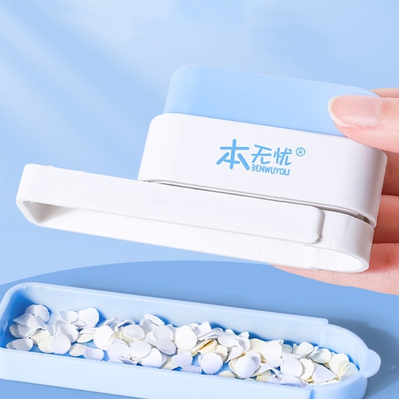 BLOSS 5 Hole Punching Machine Manual Puncher Multifunctional Paper Puncher Hand Account Hole Puncher
