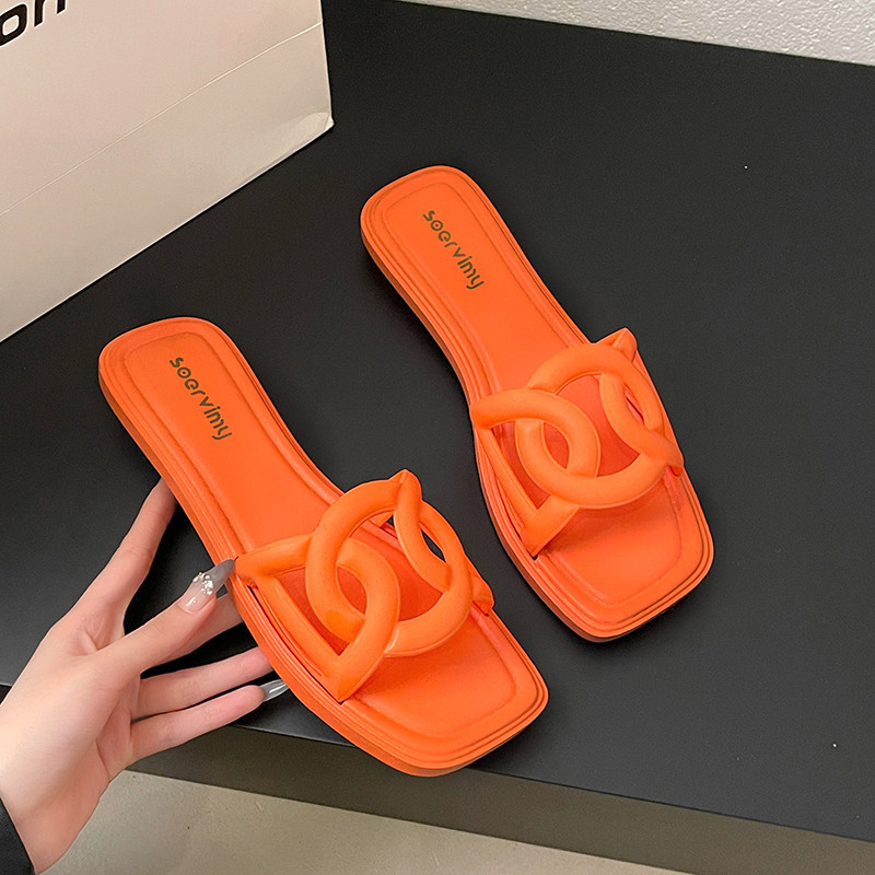 รองเท้าแตะ รองเท้าแฟชั่น รองเท้าผู้หญิง ใส่สวย ไม่กัดเท้า หรูหราดูดี เลือก 6 สี กดสั่งเลย