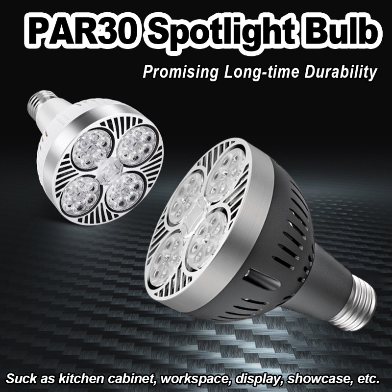 Par30 ไฟ Led 220v E27 หลอดไฟ 24 องศา Beam 25W 35W 40W 45W Spotlight Cool Neutral Warm White Par โคมไฟภายใน