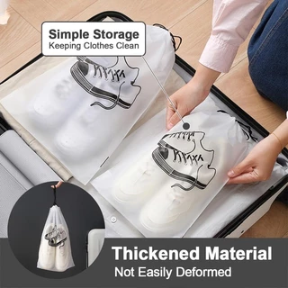 แบบพกพารองเท้า Drawstring Pouch / Travel Clothes Organizer Storage Bag / กันน้ํานํากลับมาใช้ใหม่ได้