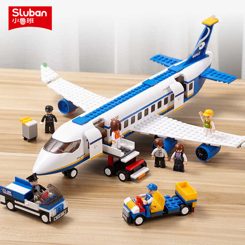 91% อัตราการขนาดเล็ก ฉันสัญญา อาคารบล็อกเครื่องบินรุ่น แอร์ไลเนอร์ ประกอบเด็กวันหยุดของเล่นเพื่อการศ