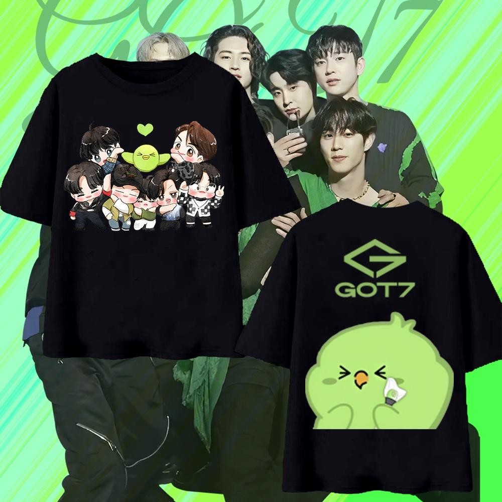 2025 GOT7 CONCERT <NEST FEST> IN BANGKOK เสื้อยืดสีเขียวสําหรับแฟนๆ S-5XL #03