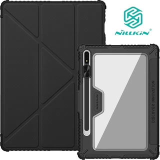 Samsung Tab S9 FE เคส NILLKIN หนัง PU กันกระแทกกล้อง แบบสไลด์ได้ สําหรับSamsung Tab S7 S8 S9 S7FE S9FE PLUS FE S10 S10Fe