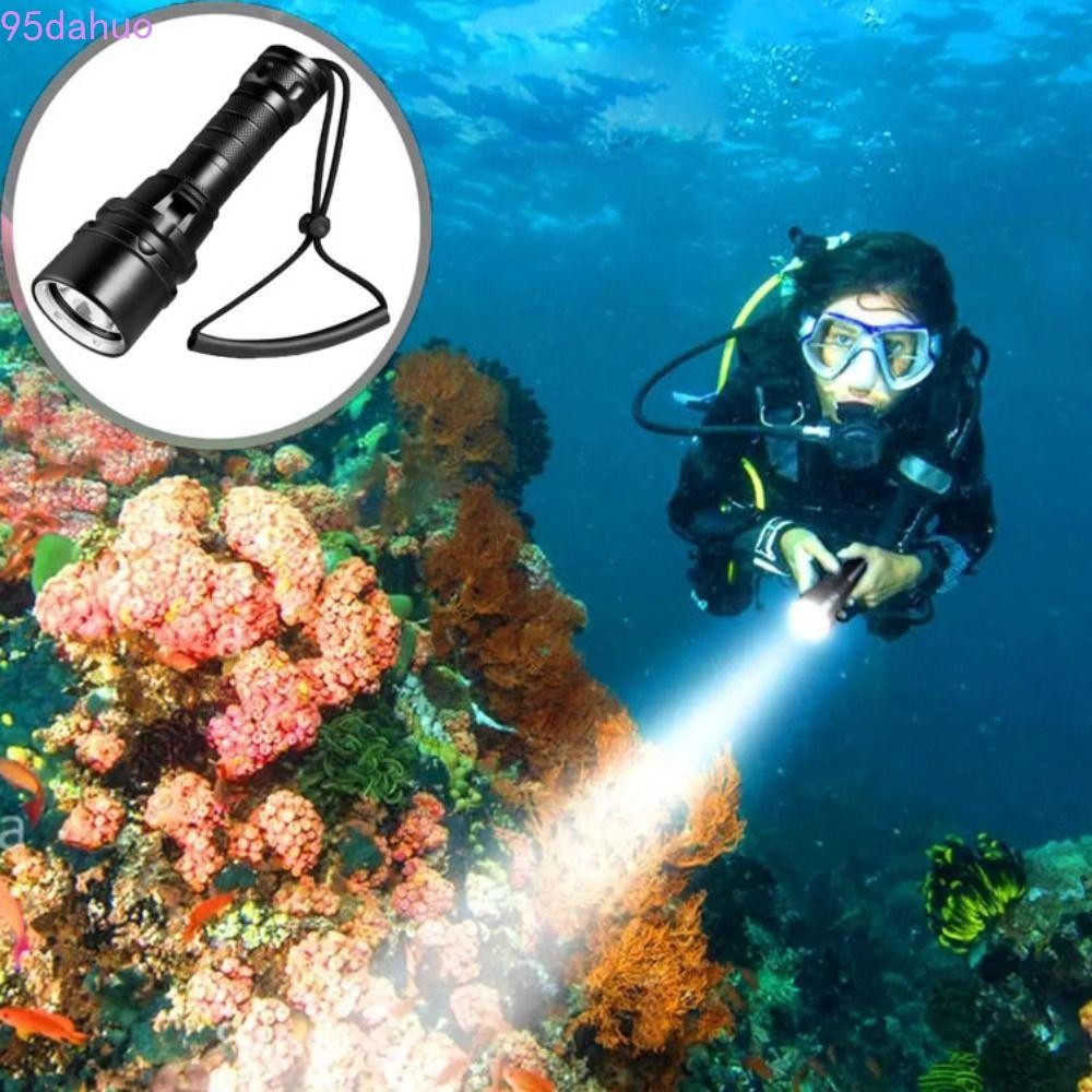 DAHUO ไฟฉายดําน้ํา LED IP68, ส่องสว่างใต้น้ําอย่างมืออาชีพ