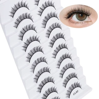7TILOYSHOP ขนตาปลอม, Handmade Cruelty-free Faux Mink Lash, แฟชั่นผู้หญิง Natrual ยาวเต็มแถบขนตาปลอมขนตาขนตา