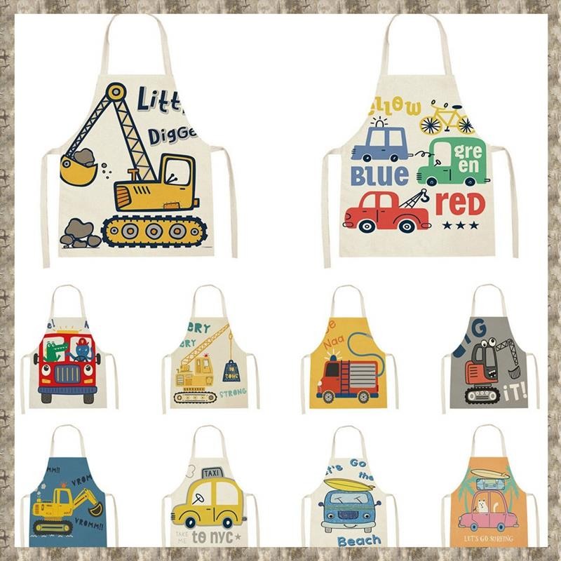 [uhktyltui123.th] Style 1 Personalised Baby Apron Personalised Apron Kids Cooking Utensils Set for C