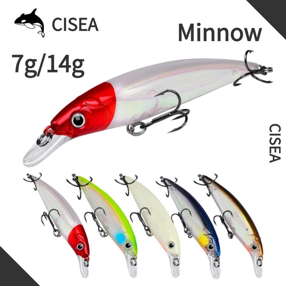 CISEA F1 minnow 9cm/7g 11cm/14g เหยื่อจิ๊ก เหยื่อยาง ปลา เหยื่อ lure