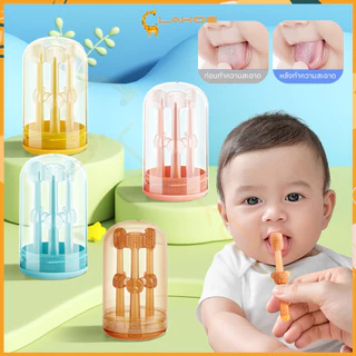 LAKOE แปรงสีฟันซิลิโคน แปรงสีฟันเด็ก แปรงสีฟันเด็กอายุ 0-18 เดือน เหมาะสำหรับเด็กทารก