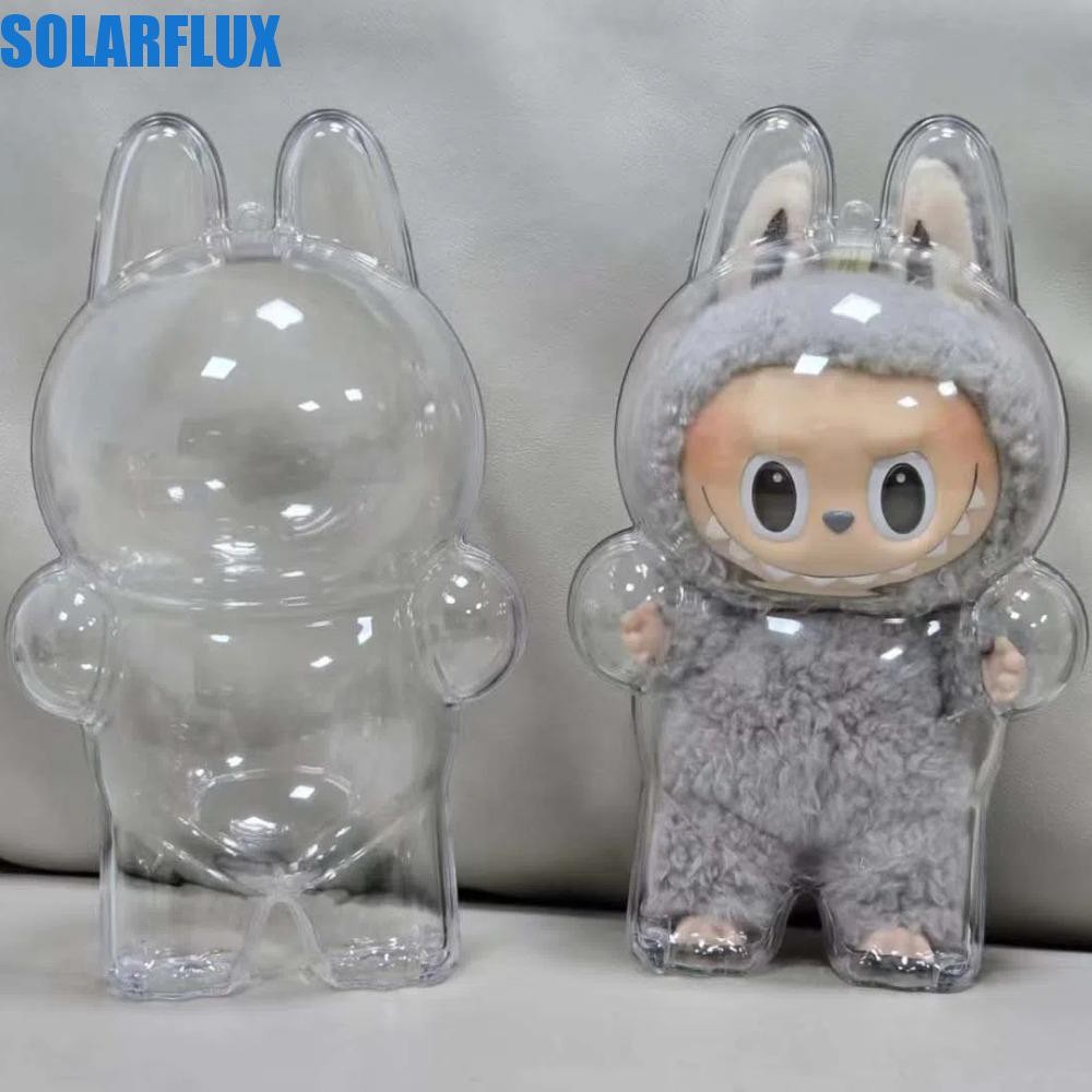 Solarflux Labubu Protective Shell กันน้ําป้องกันการสูญหาย|Labubu Storage Bag, Durable Peadant Hanging Pouch Portable Transparent Dust Cover Figure