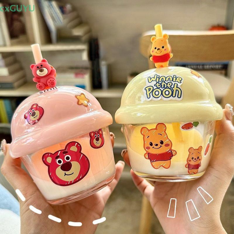 [cxGUYU] การ์ตูนฟางถ้วยแก้ว Kawaii Mini Dun ถ้วยบ้านนักเรียนเครื่องดื่มถ้วยสําหรับสาวของขวัญวันหยุด PRTA