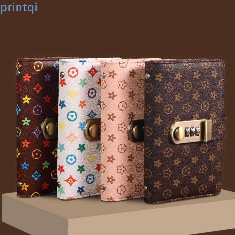 PRINTQI 100 ซองประหยัดเงิน Challenge, ความจุขนาดใหญ่ PU Mini Binder Saving Challenge, ของขวัญประหยัดเงินพร้อมรหัสผ่านล็อคฝากออมทรัพย์แบบใช้ซ้ําได้คนรักหนังสือ