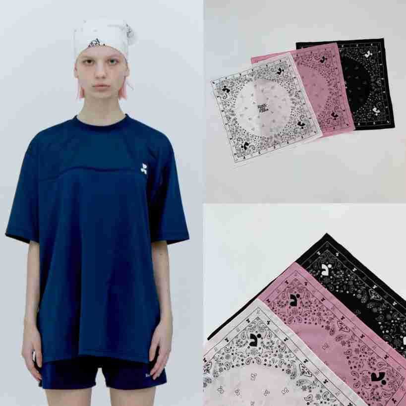 [SR-STUDIO] REST & Recreation 2024ใหม่โลโก้รูปแบบ jacquard ผ้าพันคอ zftp