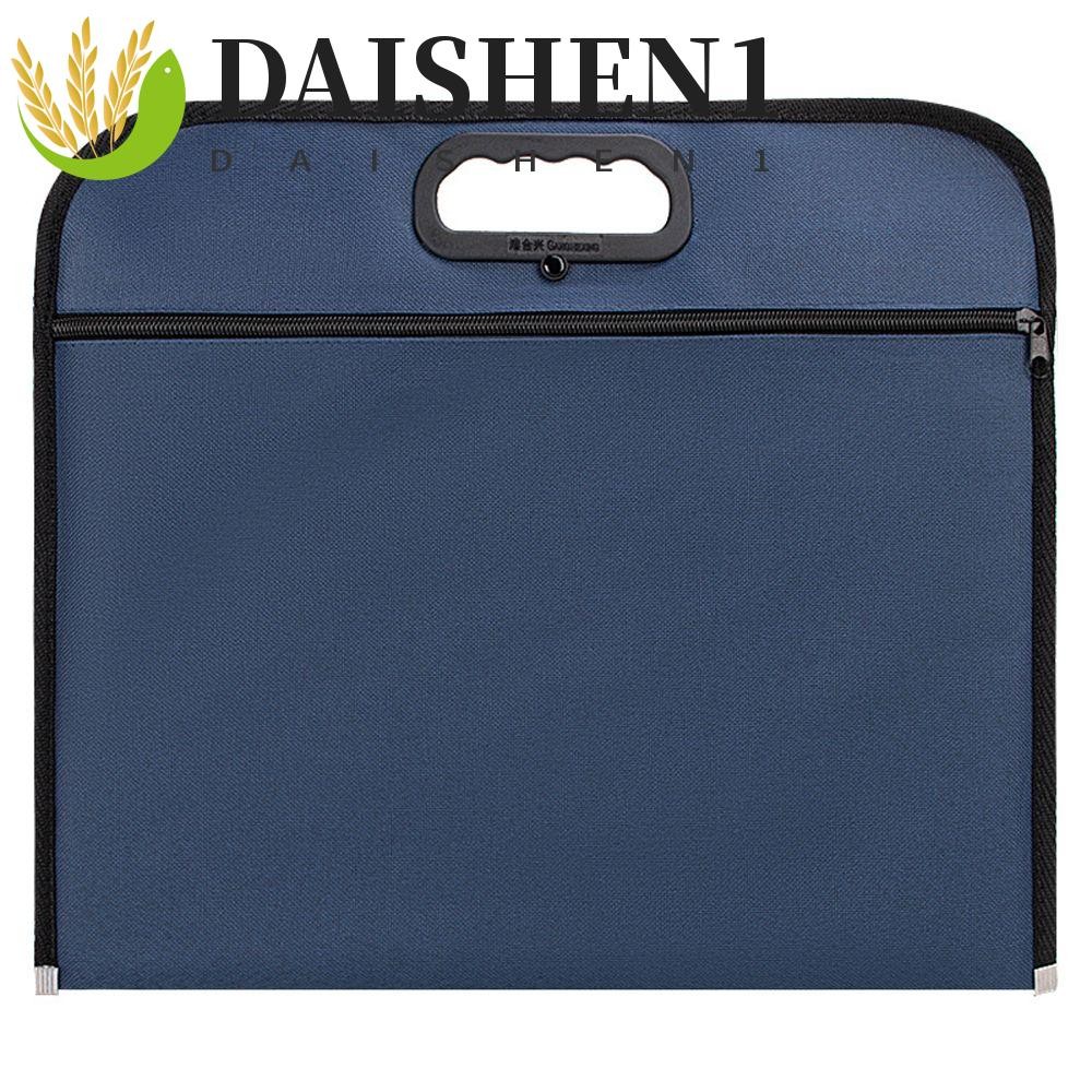 Daishen1 ผ้าใบแฟ้มขนาดใหญ่ความจุ Sketch Drawing Art B4/A4 Hand Tote เอกสาร โน้ตบุ๊ค Organizer โรงเรียน อุปกรณ์สํานักงาน Conference