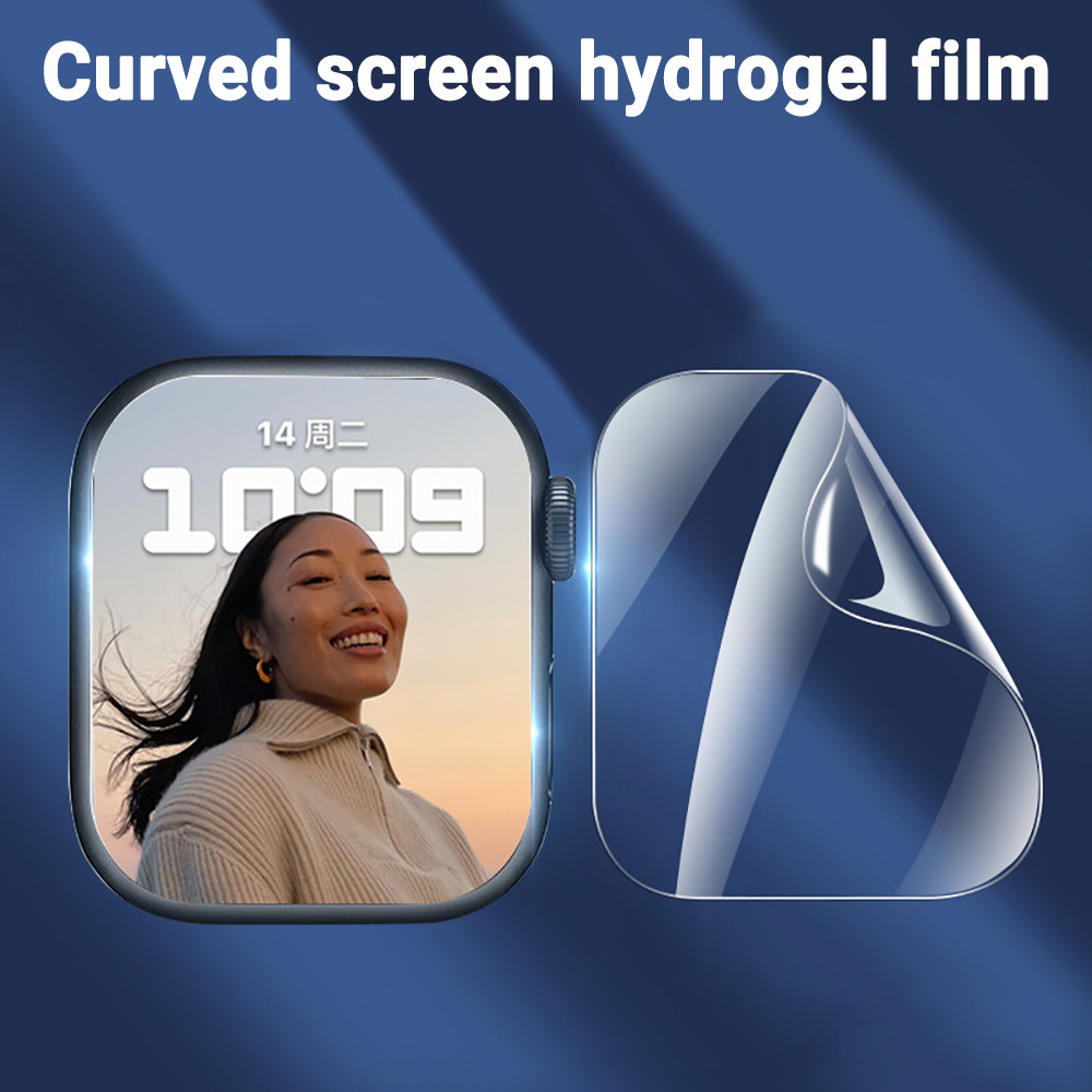 ไฮโดรเจล  ฟิล์มกันรอยแบบเต็มหน้าจอ  Apple Watch 38mm 40mm 41mm 42mm 44mm 45mm Ultar 49mm ฟิล์มป้องกั