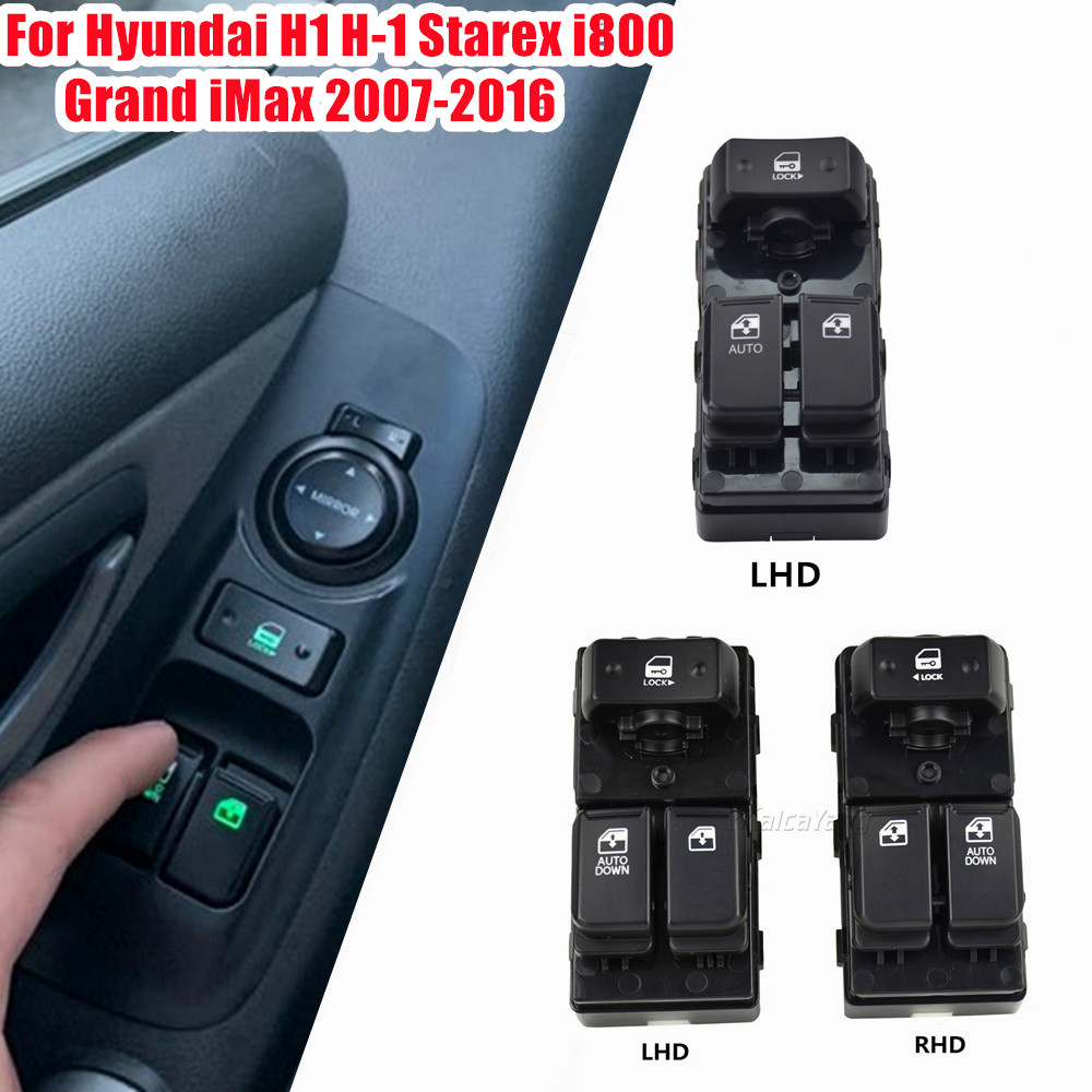 สําหรับ Hyundai H1 H-1 Starex i800 Grand iMax 2007-2016 ไฟฟ้าสวิทช์ควบคุมหน้าต่างปุ่มสวิทช์ 93571-4H110 935714ชม.110