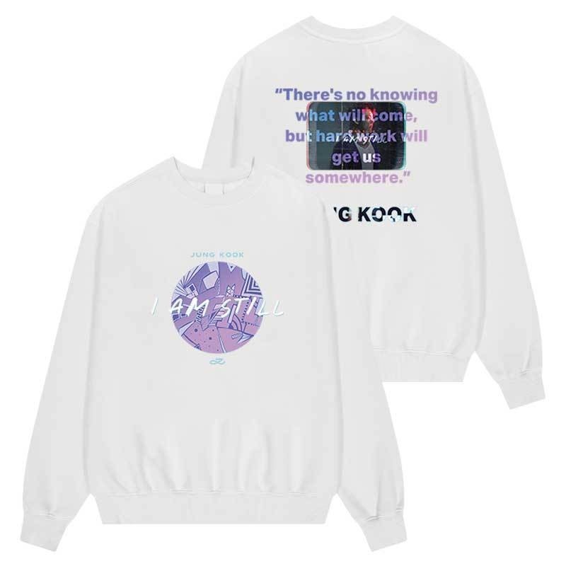 Kpop BANGTAN JUNGKOOK "I AM STILL" Documentary Film Merch Hoodie ผู้ชายและผู้หญิงเกาหลีหลวมพิมพ์เสื้