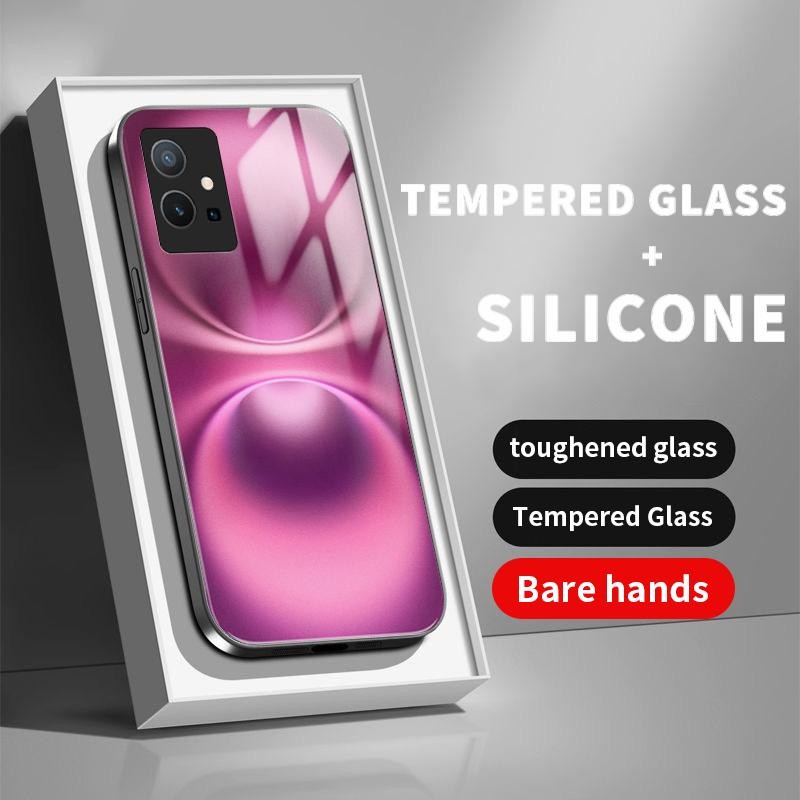 เหมาะสำหรับ VIVO Y75 5G Y75 4G Y75S Y72 Y73 Y76 Y7s Y85 Y89 กรณีโทรศัพท์มือถือ Simple Artistic Dazzl