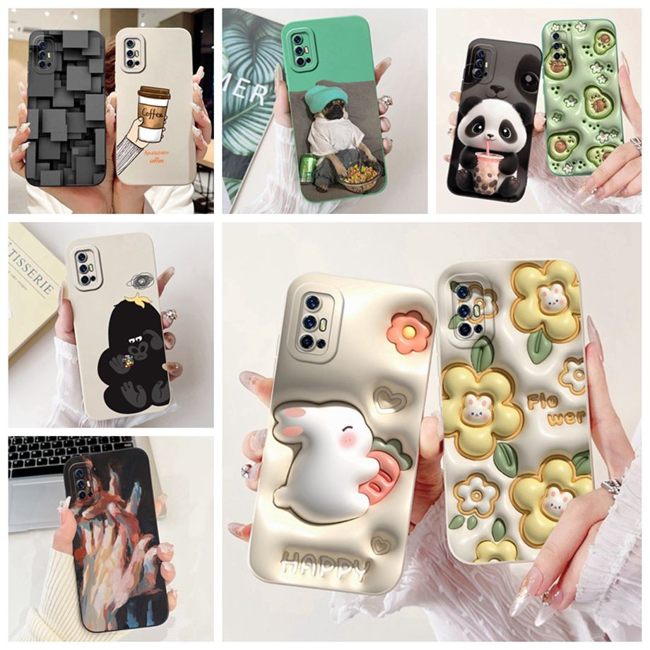 Vivo V19 Neo V17 1919 กรณี 6.44 นิ้วการออกแบบใหม่ทาสีกันกระแทก Soft TPU กันชนสําหรับ VivoV19 Neo v 1